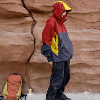台州鸟单层硬壳松赞联名南迦巴瓦卡瓦博格款滑雪登山服冲锋衣