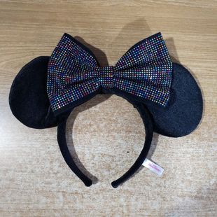 米妮米奇老鼠米老鼠Minnie Mouse卡通儿童毛绒黑亮点发箍生日礼物