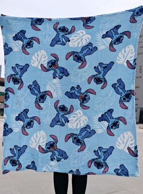 星际宝贝史迪奇626空调毯午睡盖毯午休毯Stitch外贸法兰绒小毛毯