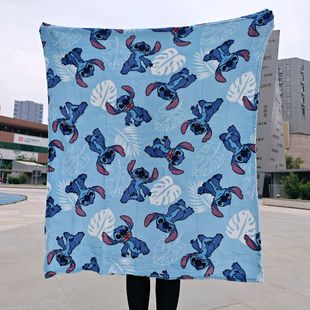 星际宝贝史迪奇626空调毯午睡盖毯午休毯Stitch外贸法兰绒小毛毯