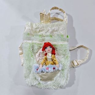小美人鱼爱丽儿Ariel公主公仔毛绒玩具可爱女生卡通双肩背包娃娃