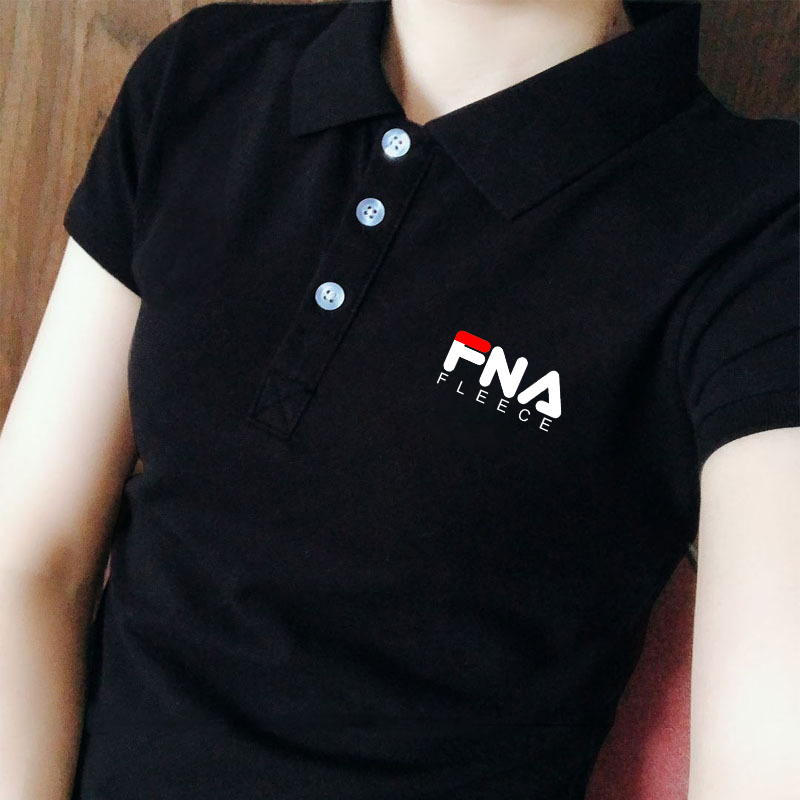 官方正品纯棉翻领polo衫女2025夏季新款t恤定制工作服修身文化衫