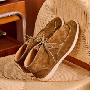 英伦反绒皮休闲增高lp风美式厚底靴子百搭马丁靴骑士靴头层牛皮款