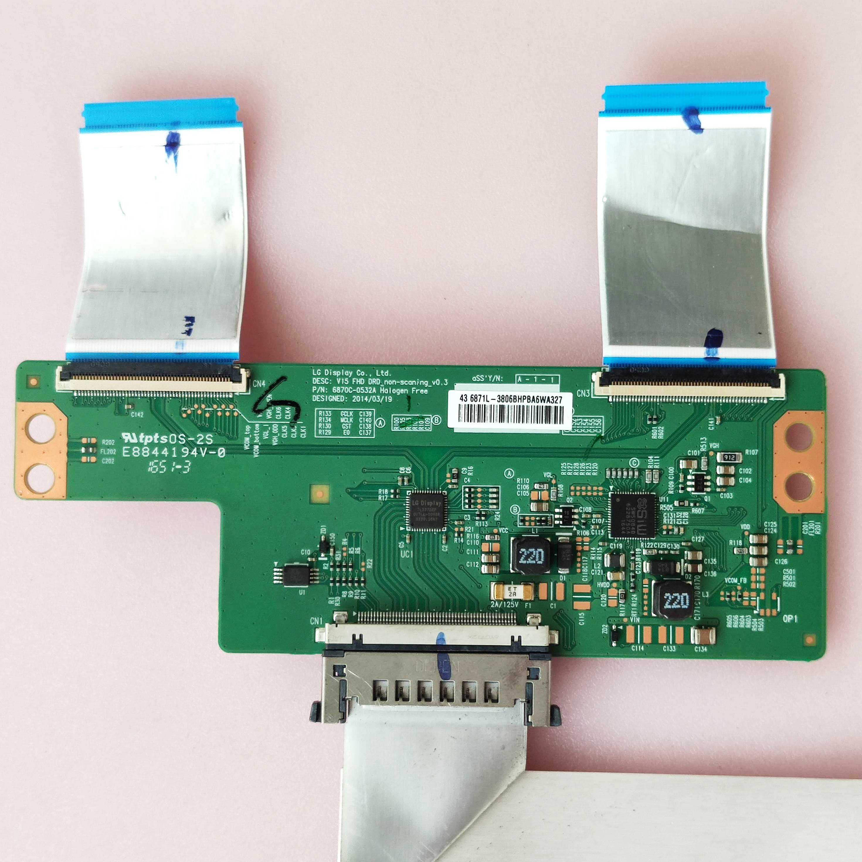 乐视/D434FCNN海尔LE43A3300 东芝43L3500C 逻辑板 6870C-0532A