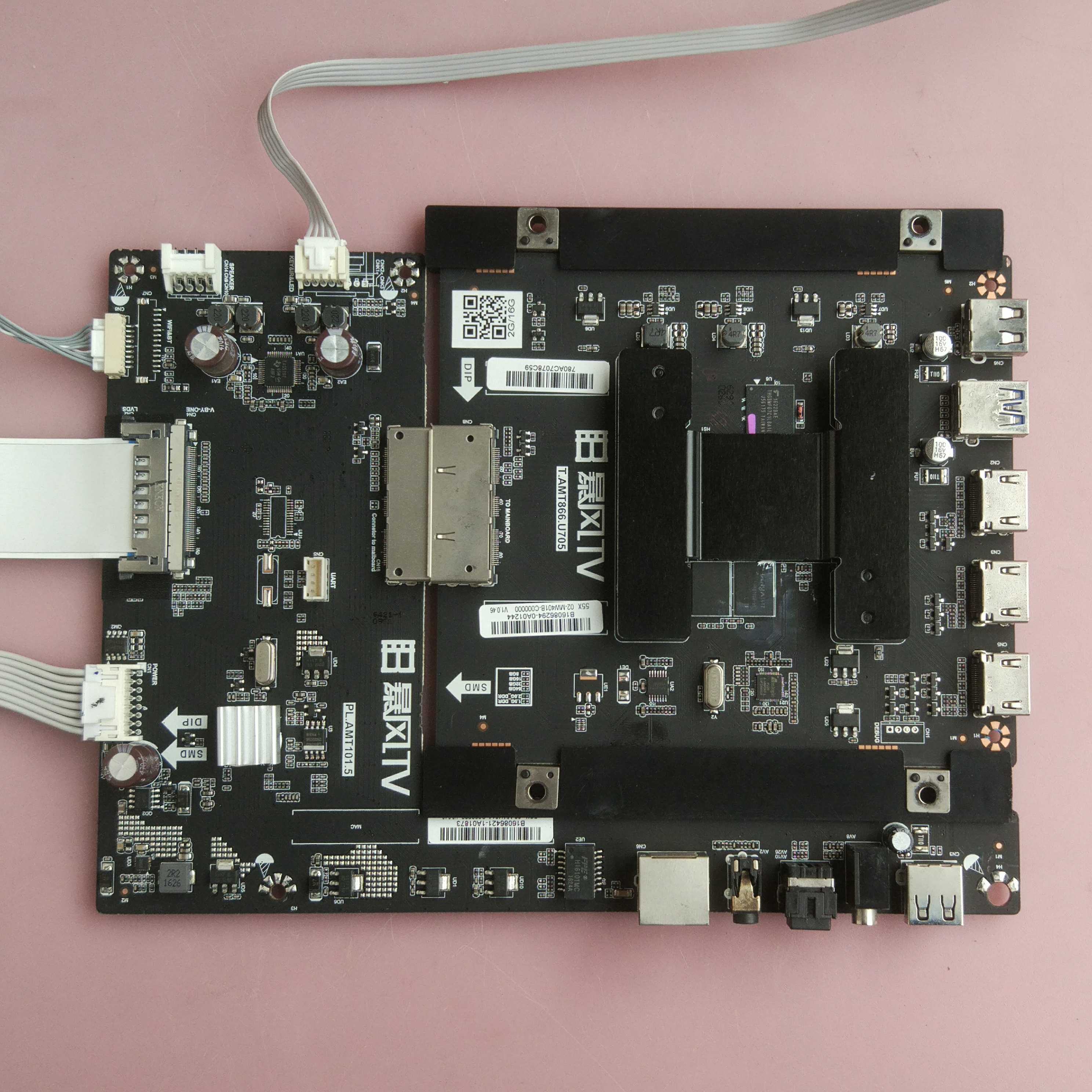 暴风 55X B55C51 主板 T.AMT866.U705 屏LVU550LGDX LG