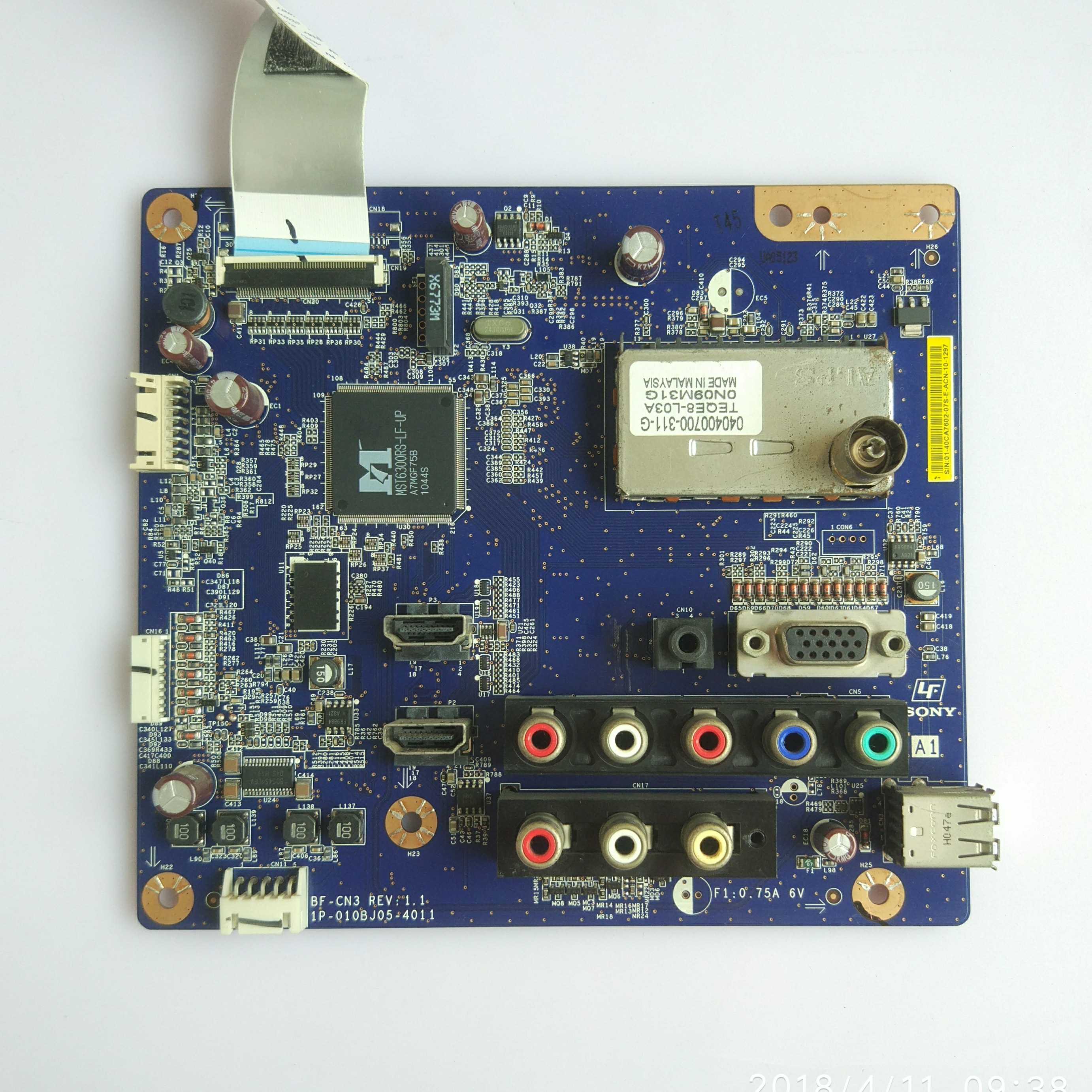 索尼 KLV-40BX423 主板 1P-010BJ05-4011 BF-CN3 LTU400HM02 屏线