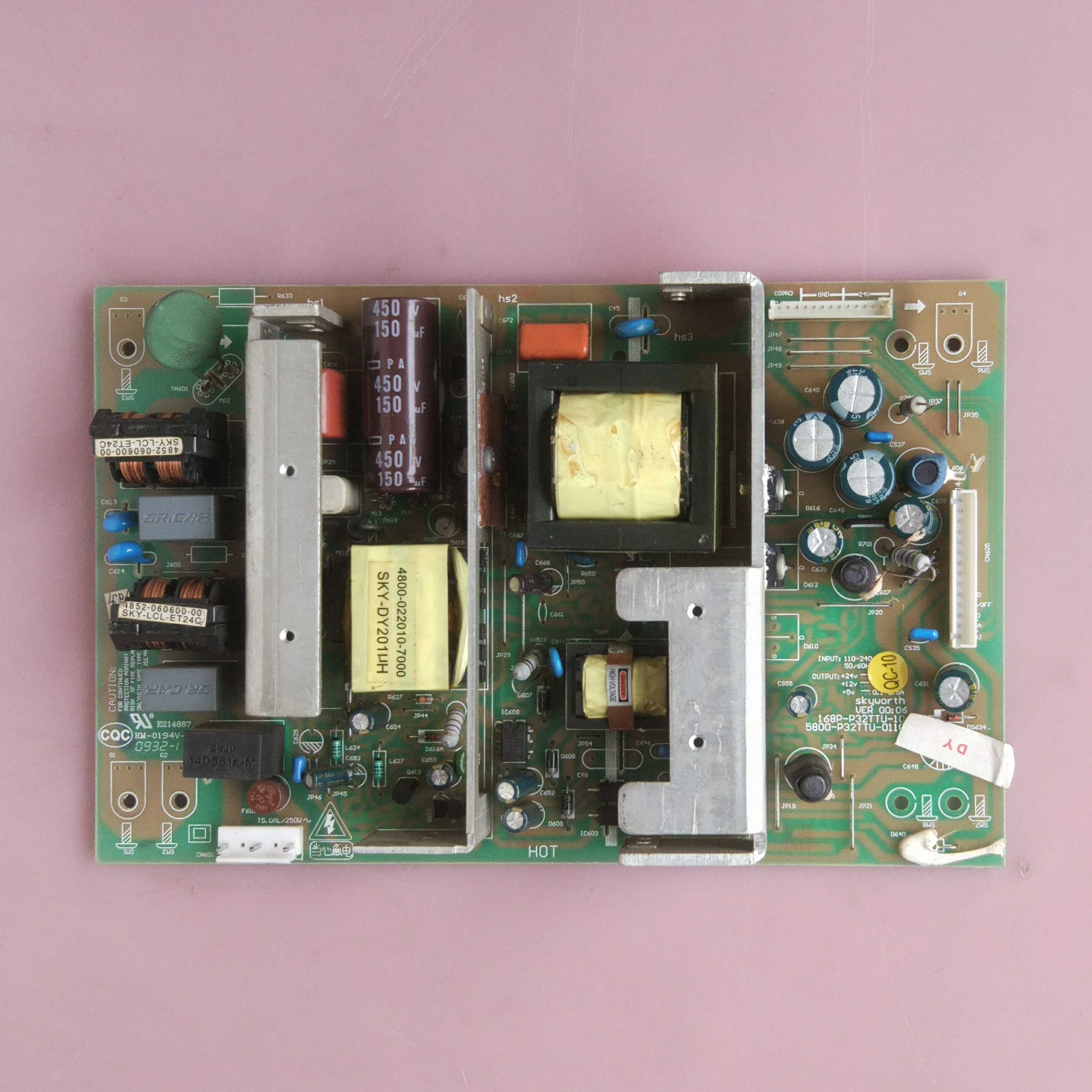创维 42L01HF 37L03RM 37L05HR 电源板 168P-P32TTU-10 5800-0110