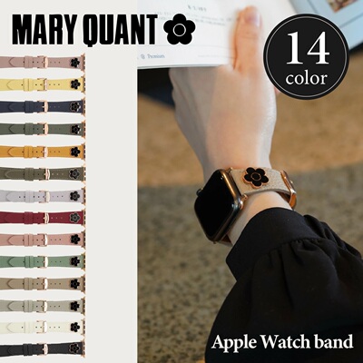 日本直送MARY QUANT苹果手表Apple Watch表带42/41/40/38mm女士款
