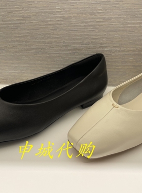 蹀愫专柜正品女鞋2025年春季方头奶奶鞋平底浅口单鞋女TA65113-14