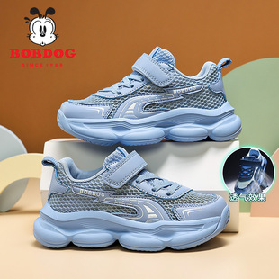 正品男童鞋子2026春夏季新款中童儿童运动鞋单网镂空大网眼跑步鞋