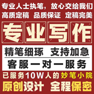 代写文章撰写述职报告工作总结汇报方案剧本文案策划代笔写作服务