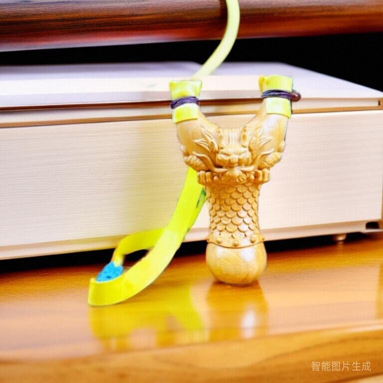 崖柏弹弓架实木弹弓崖柏原木弹弓把木料随型原叉龙头雕刻户外玩具