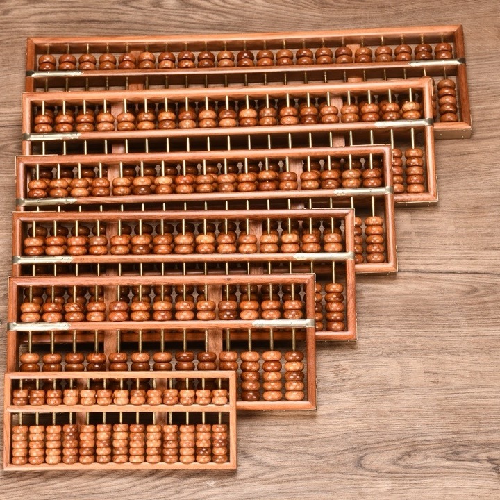 老式实木算盘中式红木摆件