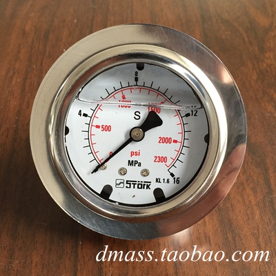 德国充气泵耐震压力表