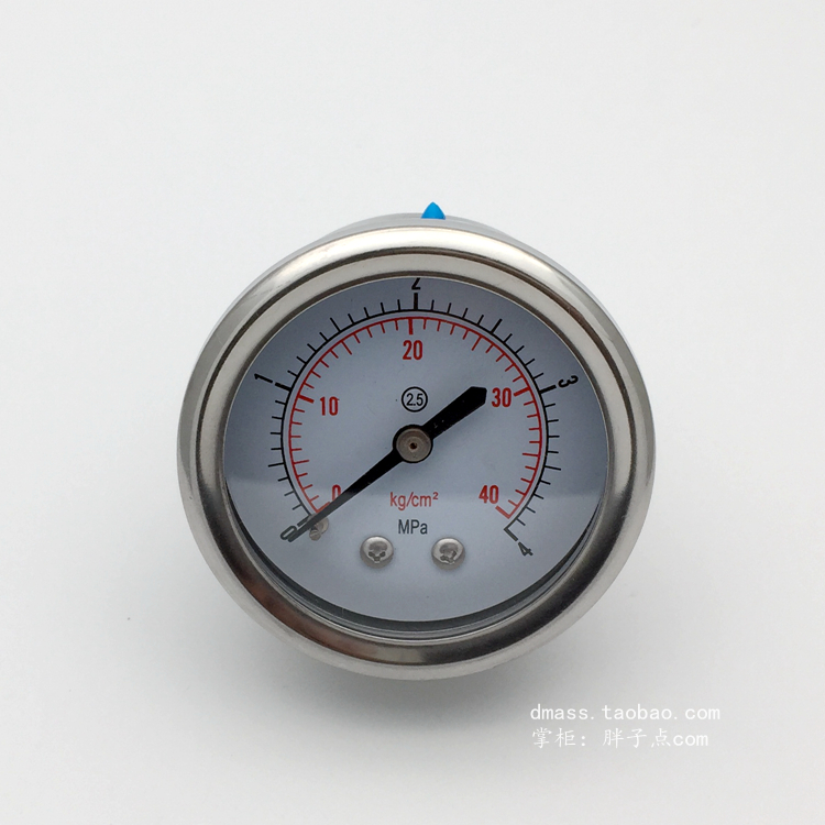 YN50Z轴向压力表40KG气压表4MPa