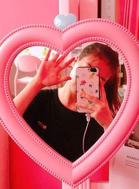 Table top make up mirror type wall hangs dual-use toilet mir