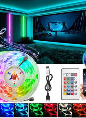 RGB 5050 Led Strip Lights Smart Home TV USB Wall Lamps Ramad