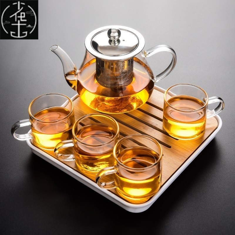 Chinese Kung Fu Tea Set glass Portable Teapot Set