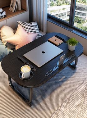 Simple standing laptop fold work table lifting computer desk