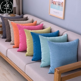 pillows throw linen cushions SOFA oversize Overstuffed