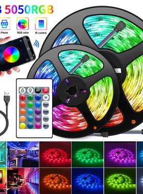 USB LED Strip Light 16LED/Meter Bluetooth RGB Lights Flexibl