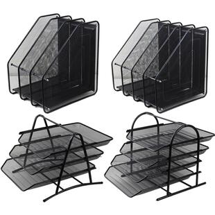 frame desktop storage thickened folder file box rack metal