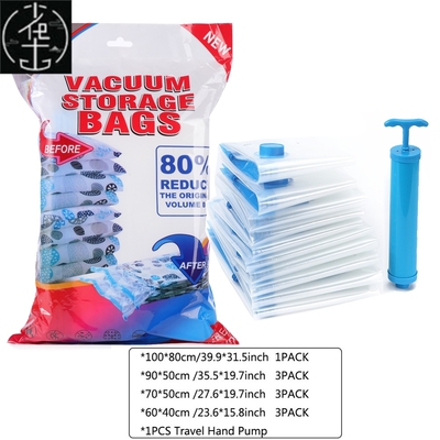 7-11PCS Vacuum Bag Reusable Vacuum Storage Bags For Cloth Co