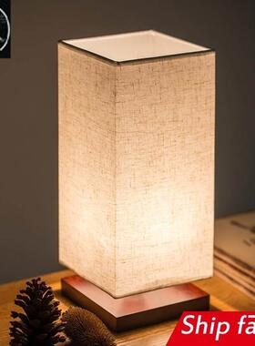 wooden room light lamp usb table led decorative lighting