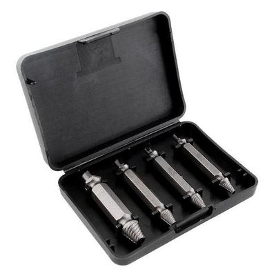 4pcs screw extractor drill bits guide set broken bolt remove