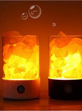 himalayan salt lamp rock natural crystal bedside light盐灯