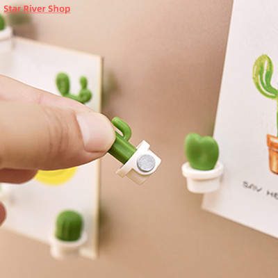 6pcs/Set 3D Cute Succulent Plant Message Board and Reminder