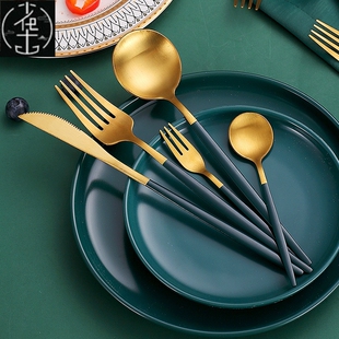 Knife thin and luxu set simple chopsticks spoon fork style