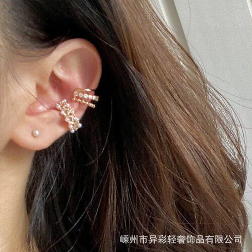 异彩 耳夹耳骨夹组合 叠戴轻奢 无耳洞女森系仙气精致小巧