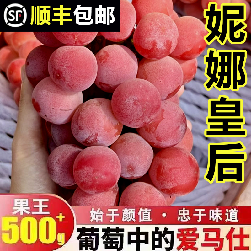 正宗妮娜皇后葡萄奶香酒香罗马红宝石提子新鲜孕妇水果当季大颗粒