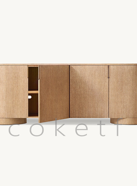 RH家具 CORTA美式乡村餐边柜设计师柜子储物柜客厅卧室边柜收纳柜