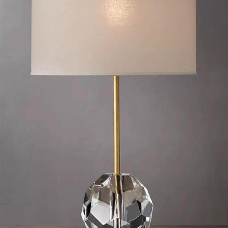 出口boule美式简约后现代轻奢港风卧室床头书房水晶台灯rh灯具