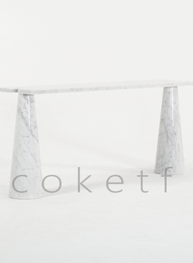 Angelo意大利简约天然大理石靠墙玄关桌设计师酒店别墅入户玄关台