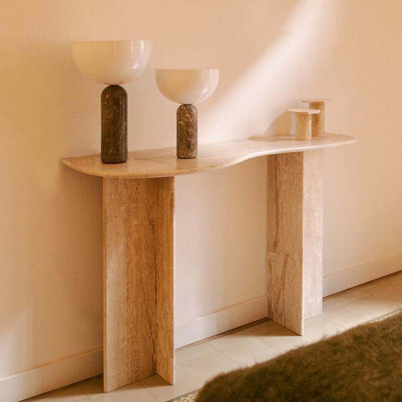 北欧极简大理石入户玄关台