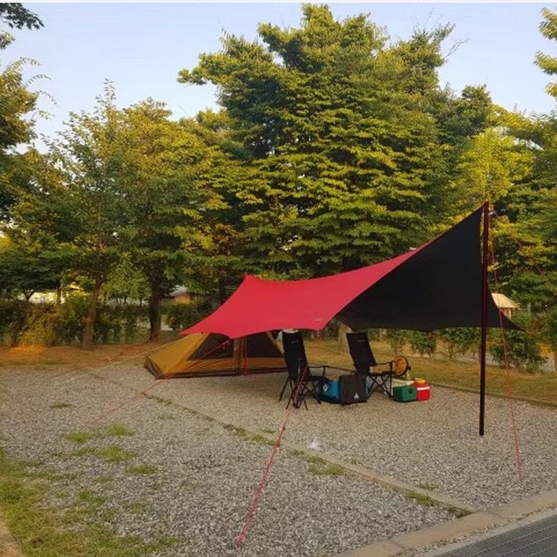 加厚蝶形加厚黑胶露营天幕牛津防遮阳篷/雨篷/车篷/