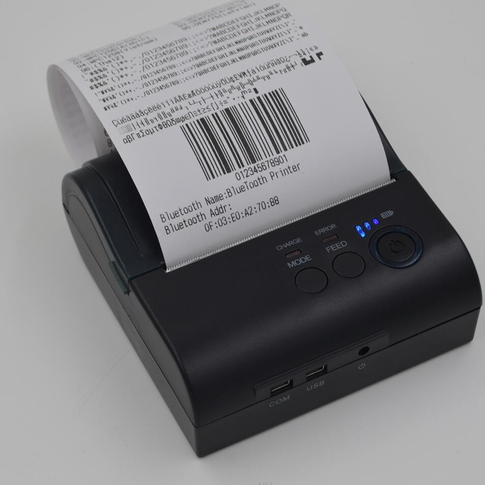 便携式蓝牙打印机/手持微型小票据打印机/8001 80mm蓝牙打印机