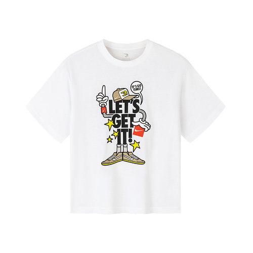 Nike 3brand童装儿童短袖男童T恤夏季2025新款运动T上衣N32522453