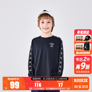 男童T恤长袖 秋装 儿童上衣秋装 男孩大童打底衫 潮 2025新款 匡威童装