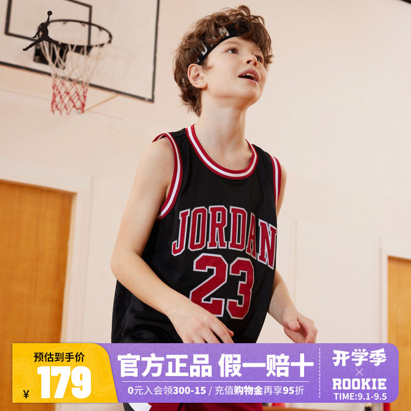 JORDAN童装儿童背心男童篮球服耐克AJ上衣夏季大小童JD2122087图片