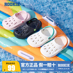 ROOKIE儿童鞋洞洞鞋男童夏季新款中大童一脚蹬女童拖鞋RK2321015