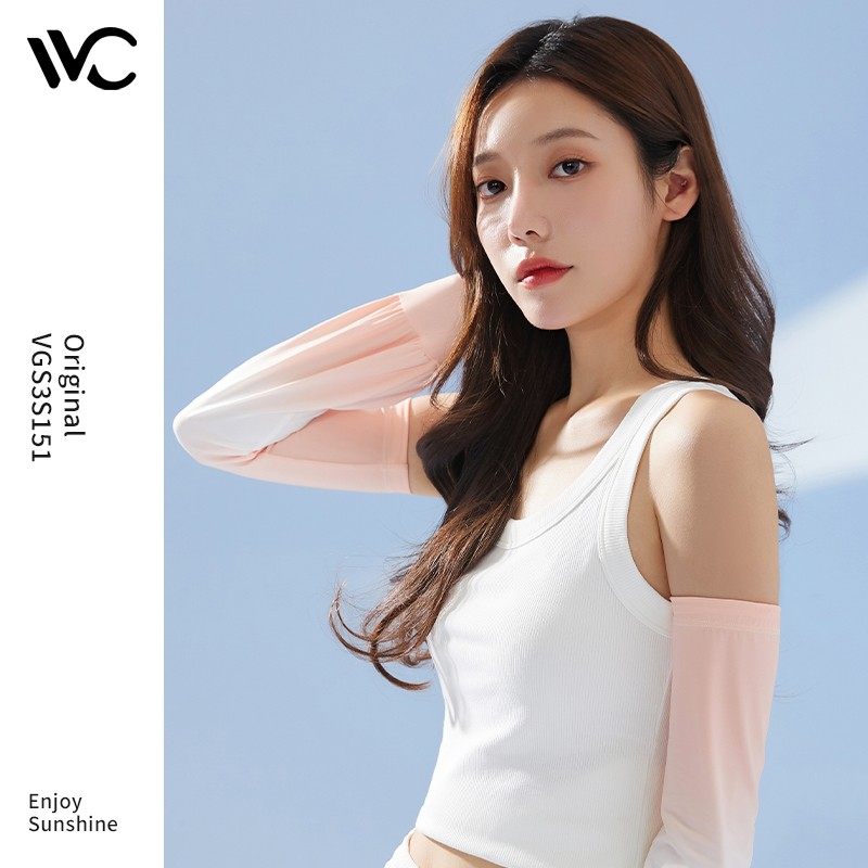 VVC防晒冰丝手袖套男女开车加长手套袖子夏天防紫外线护手臂