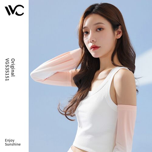 VVC防晒冰丝手袖套男女开车加长手套袖子夏天防紫外线护手臂