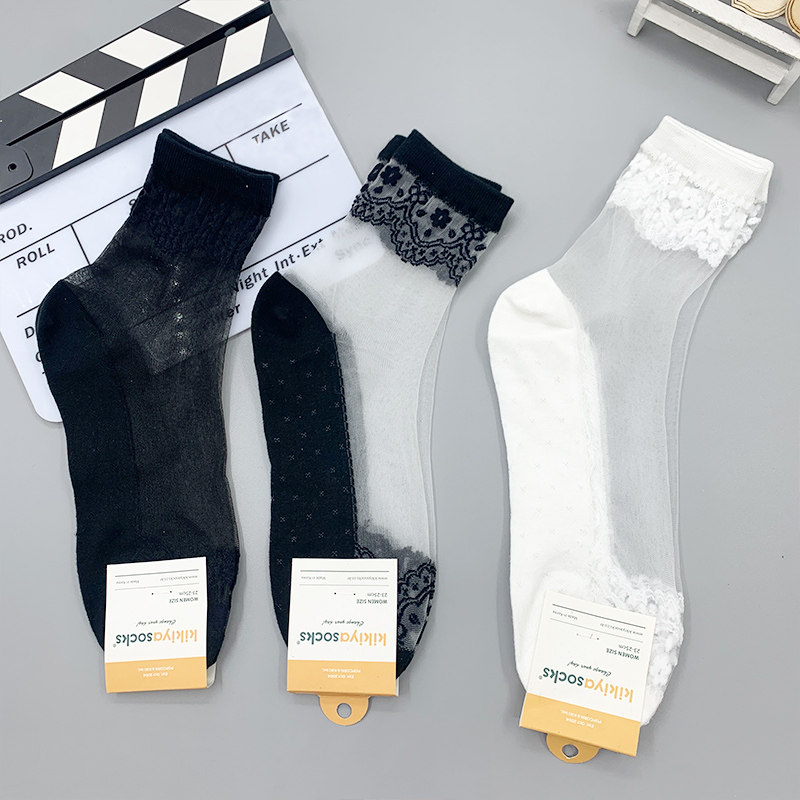 韩国东大门夏季新款纯色精梳棉底网袜女中筒吸湿透气,女士内衣/男士内衣/家居服,中筒袜,淘宝优惠券,粉丝福利购,淘宝优惠卷