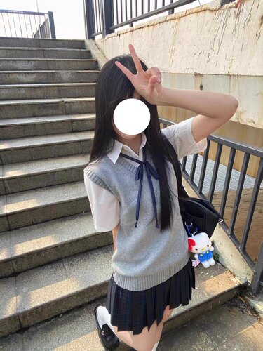 原创jk制服夏季学院风甜妹套头马甲背心叠穿校供感凛凛格裙套装女