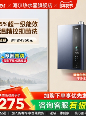 海尔燃气款热水器超一级能效增压水伺服零冷水16L升天然气ER3/E5