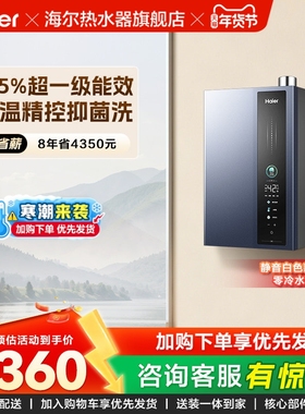 海尔燃气款热水器超一级能效增压水伺服零冷水16L升天然气ER3/E5